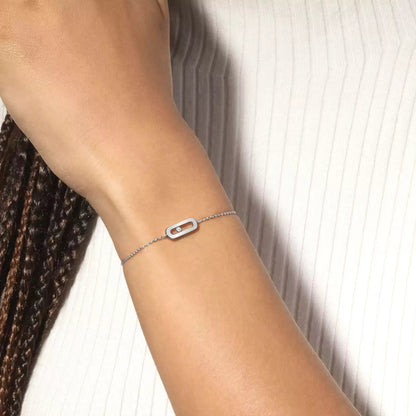 [Max Jewelry]Move Uno Diamond Bracelet