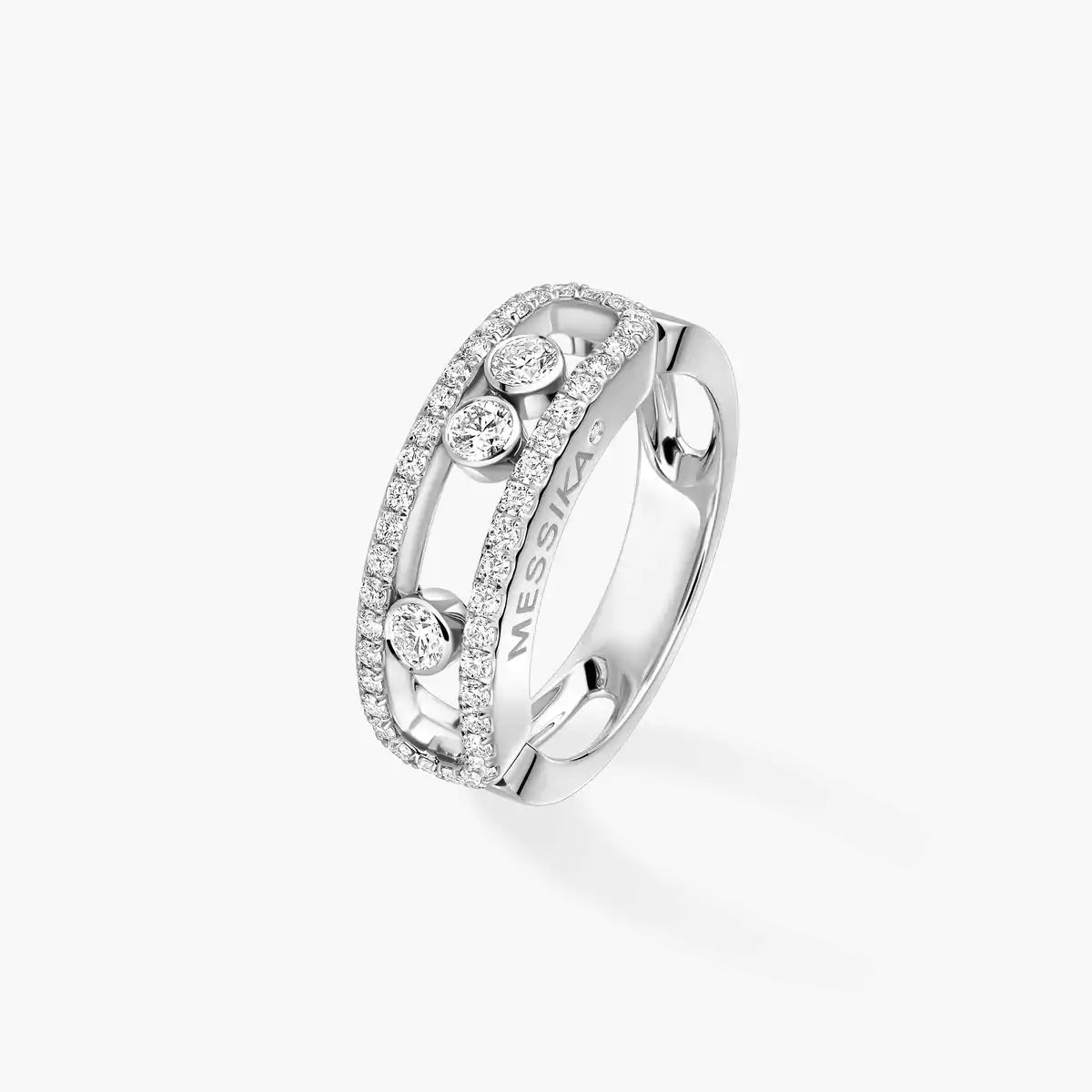 [Max Jewelry] Move Gold Diamond Pave_ Ring