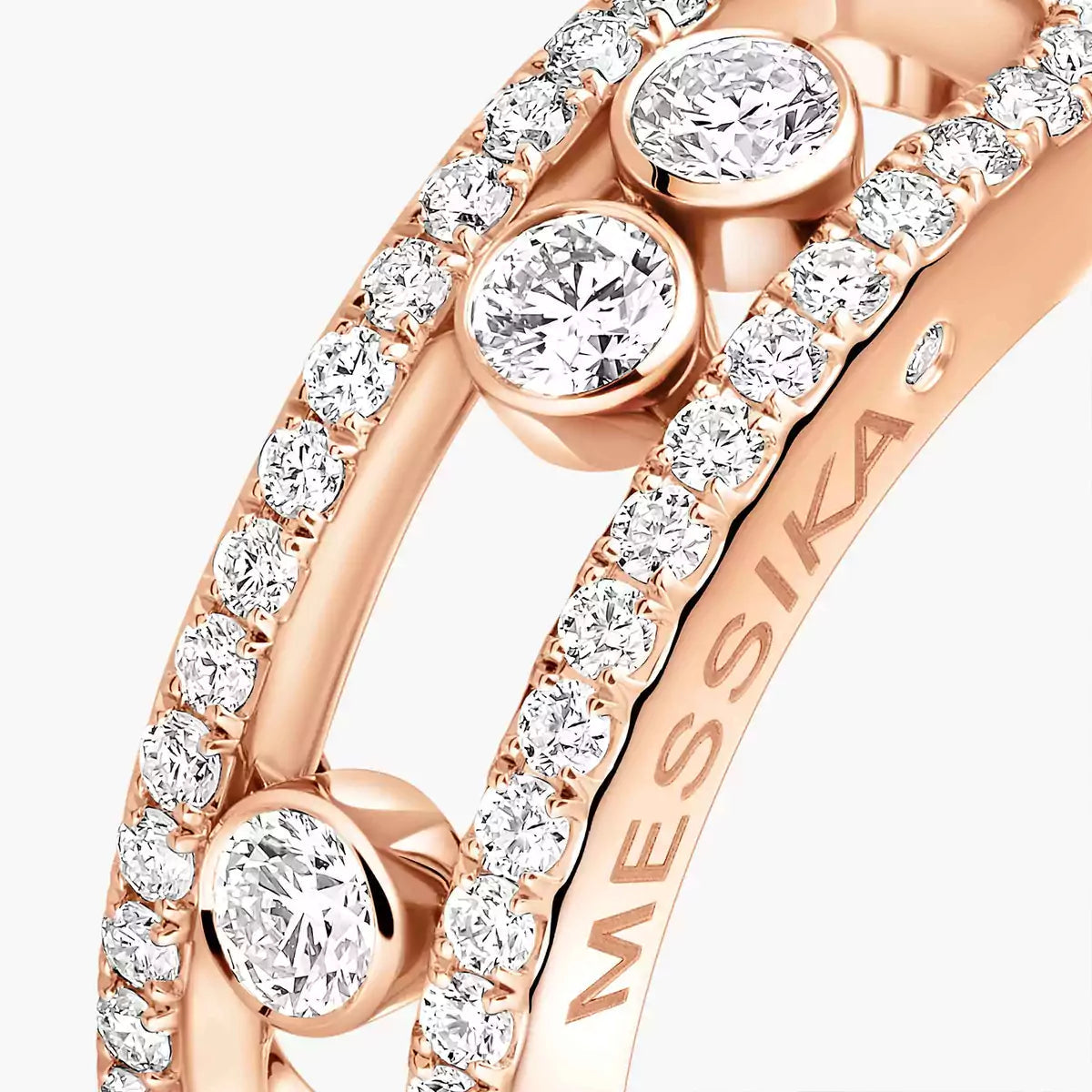 [Max Jewelry] Move Gold Diamond Pave_ Ring