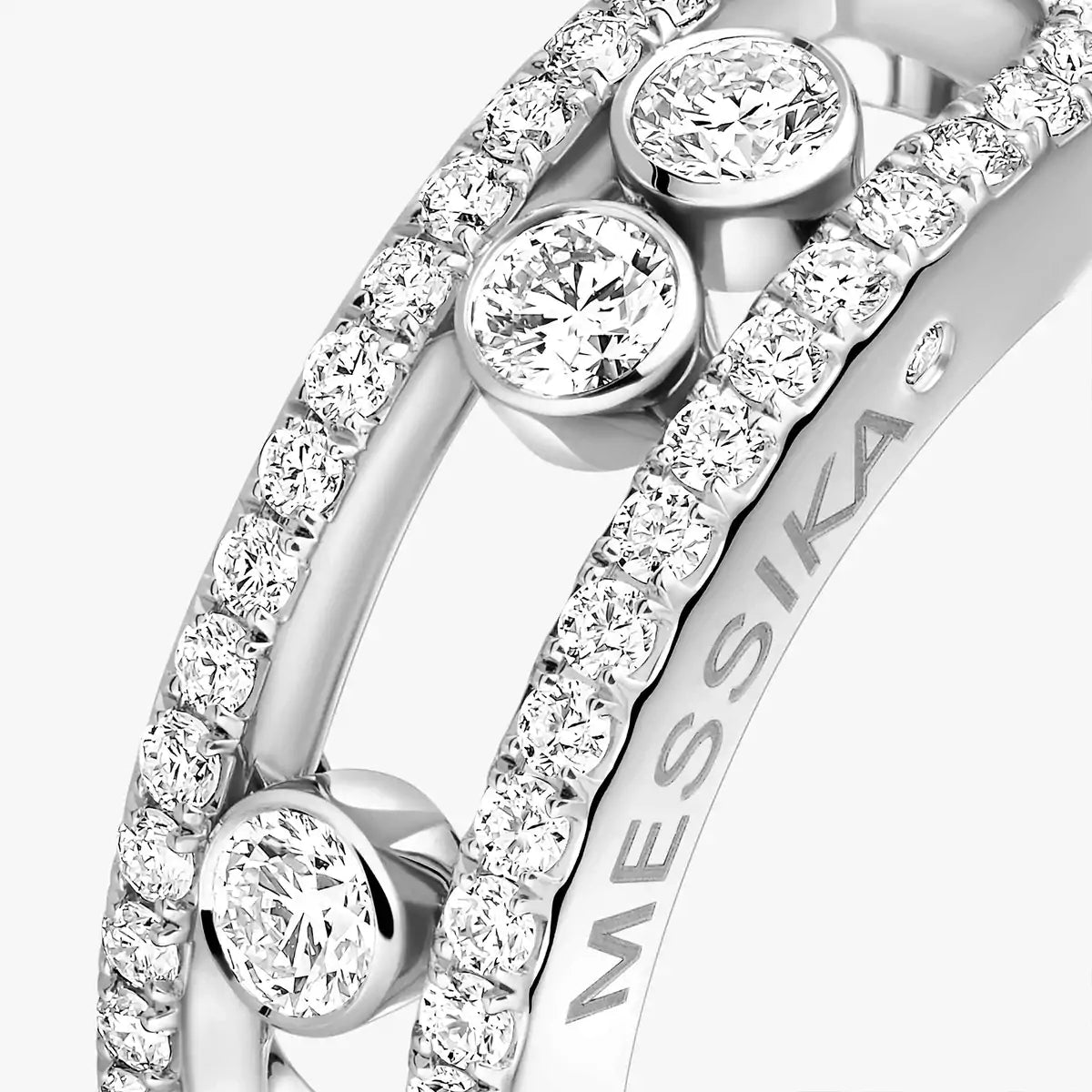 [Max Jewelry] Move Gold Diamond Pave_ Ring