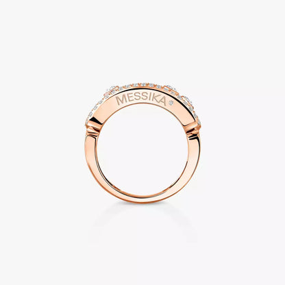 [Max Jewelry] Move Gold Diamond Pave_ Ring