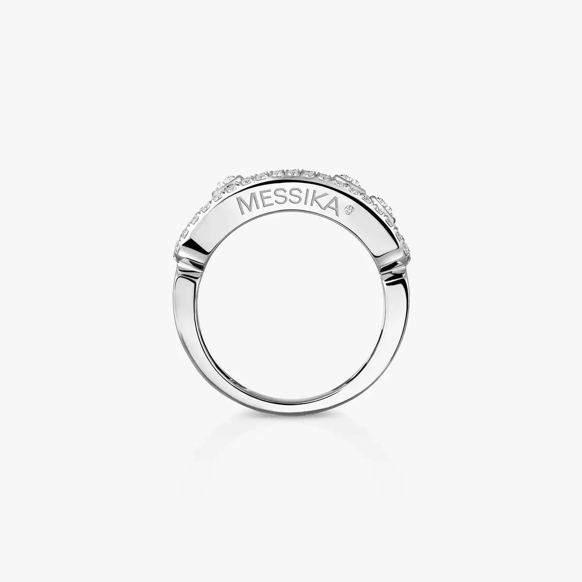 [Max Jewelry] Move Gold Diamond Pave_ Ring