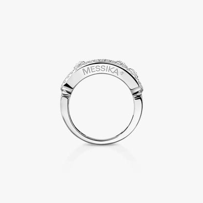 [Max Jewelry] Move Gold Diamond Pave_ Ring