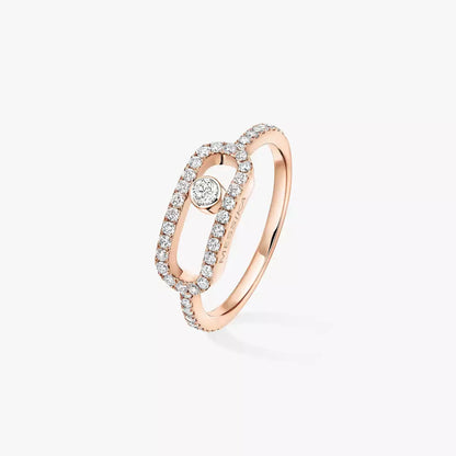 [Max Jewelry]Move Uno Diamond Ring in Gold