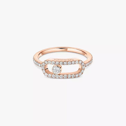 [Max Jewelry]Move Uno Diamond Ring in Gold