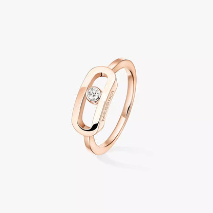 [Max Jewelry]Move Uno Diamond Ring in Gold