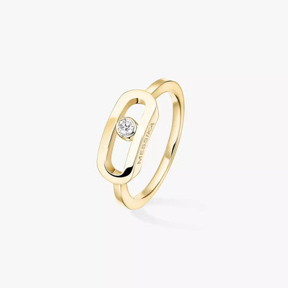 [Max Jewelry]Move Uno Diamond Ring in Gold