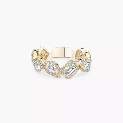 [Max Jewelry] Diamond Wedding Ring My Twin