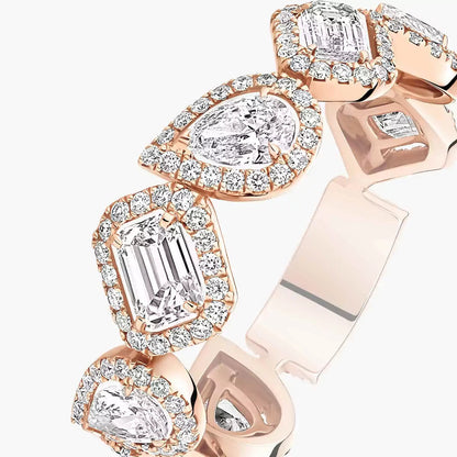 [Max Jewelry] Diamond Wedding Ring My Twin