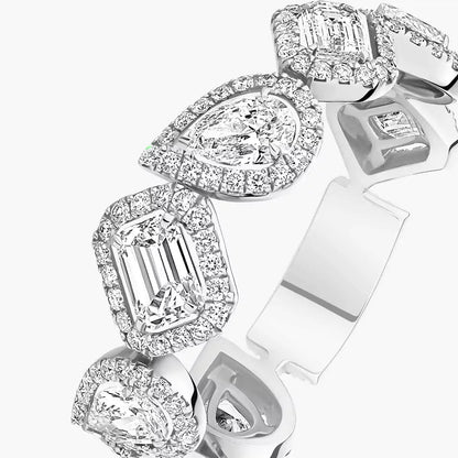 [Max Jewelry] Diamond Wedding Ring My Twin