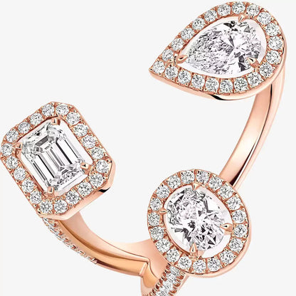 [Max Jewelry]  Diamond Ring 0,25ct My Twin Trilogy