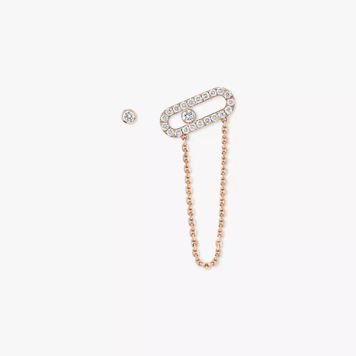 [Max Jewelry]Move Uno Diamond Earrings