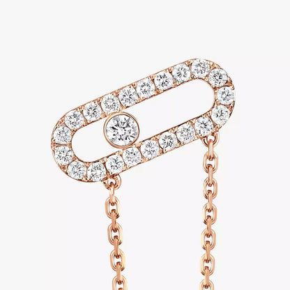 [Max Jewelry]Move Uno Diamond Earrings