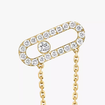 [Max Jewelry]Move Uno Diamond Earrings