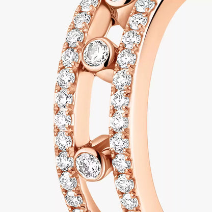 [Max Jewelry]Diamond Pave_ Hoop Earrings Move