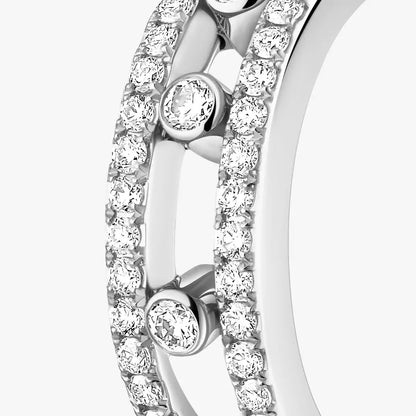 [Max Jewelry]Diamond Pave_ Hoop Earrings Move