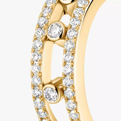 [Max Jewelry]Diamond Pave_ Hoop Earrings Move