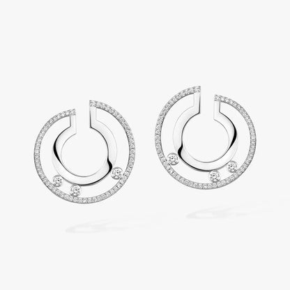[Max Jewelry] Move Romane Small Diamond Hoop Earrings