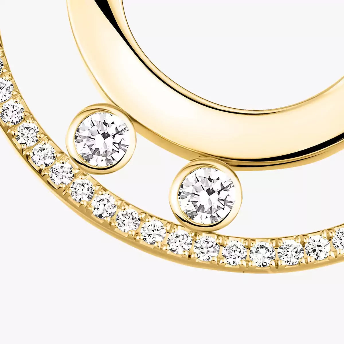 [Plus&Max] Move Romane Small Diamond Hoop Earrings