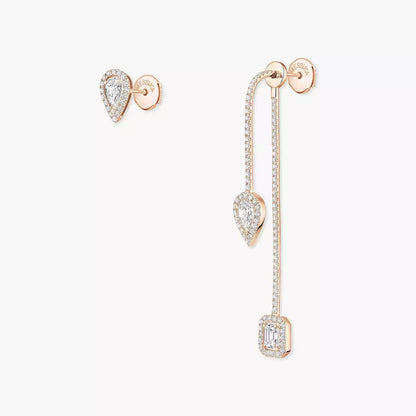 [Max Jewelry]Diamond Drop Earrings My Twin