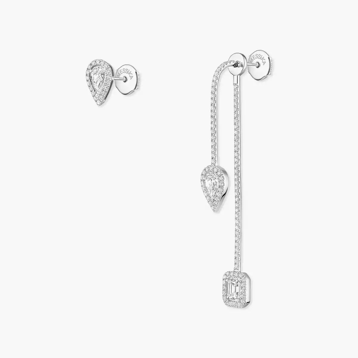 [Max Jewelry]Diamond Drop Earrings My Twin