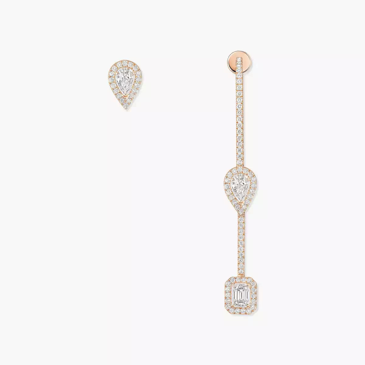 [Max Jewelry]Diamond Drop Earrings My Twin