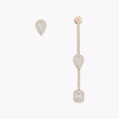 [Max Jewelry]Diamond Drop Earrings My Twin