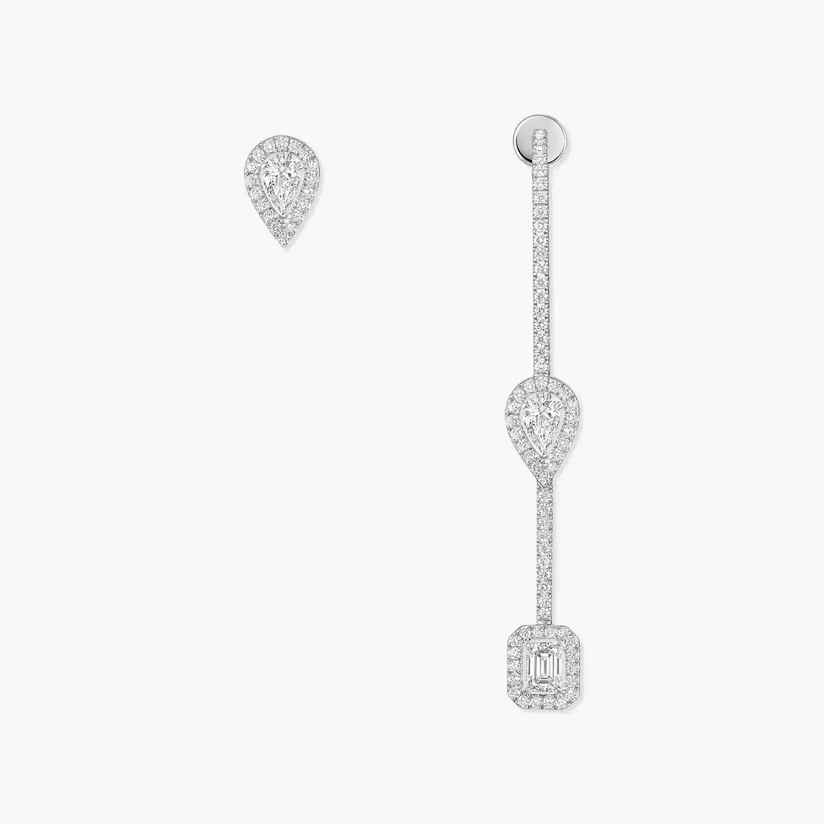 [Max Jewelry]Diamond Drop Earrings My Twin