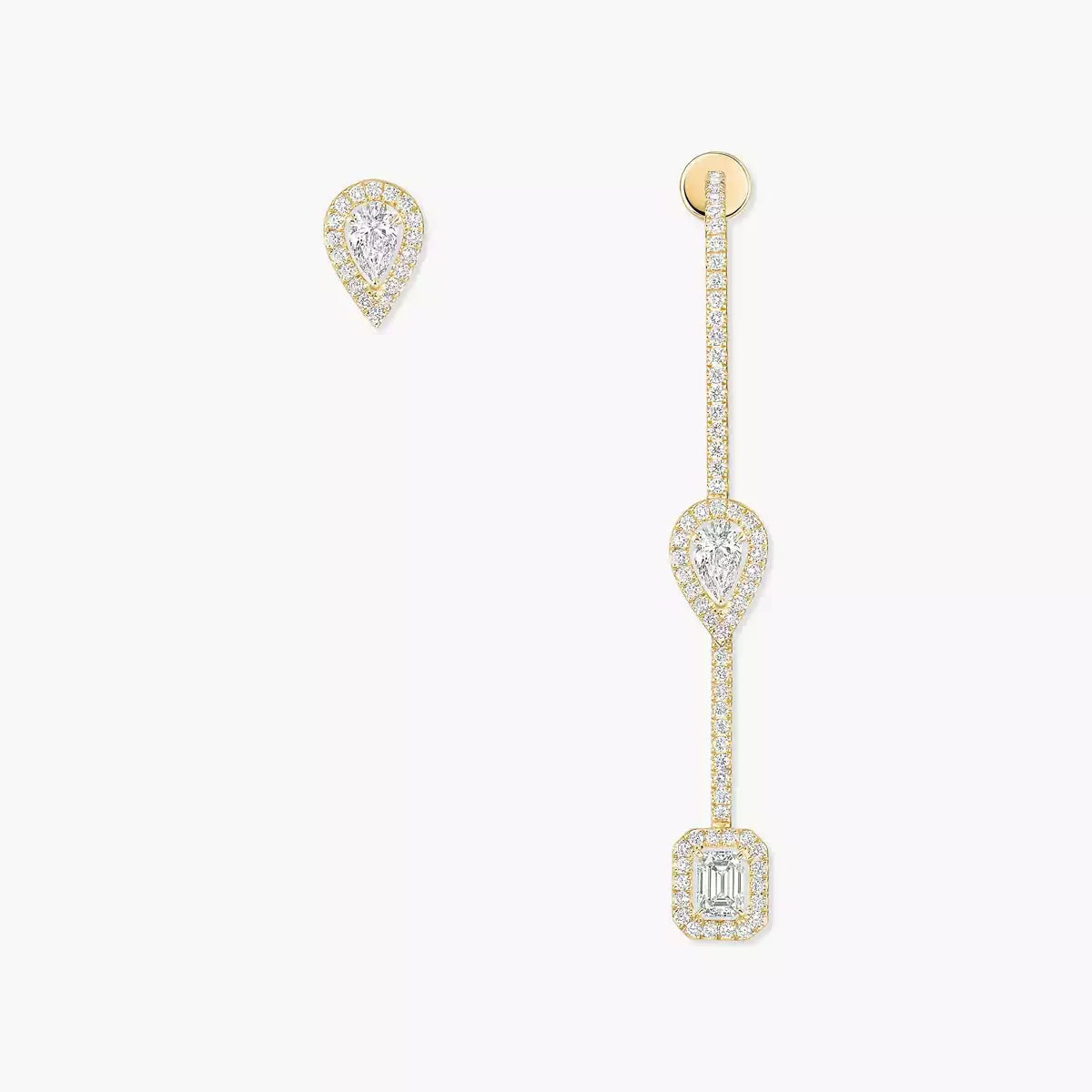 [Max Jewelry]Diamond Drop Earrings My Twin