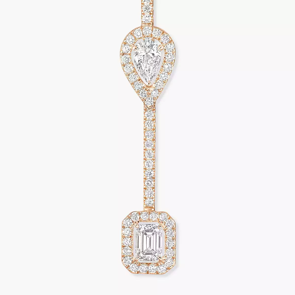 [Max Jewelry]Diamond Drop Earrings My Twin