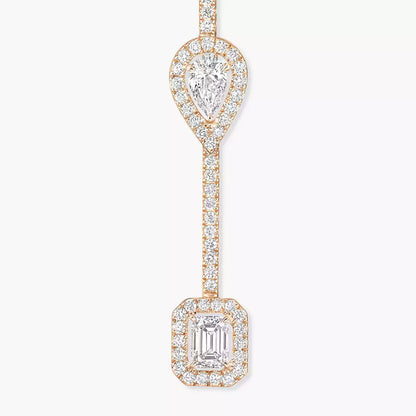 [Max Jewelry]Diamond Drop Earrings My Twin