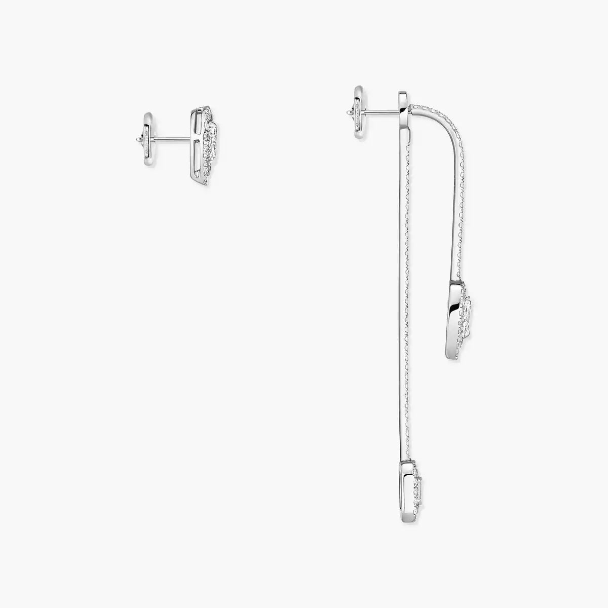 [Max Jewelry]Diamond Drop Earrings My Twin
