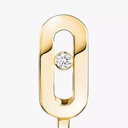[Max Jewelry]Diamond Mini Hoop Earrings Move Classique