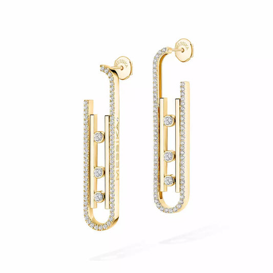 [Max Jewelry]Diamond Pendant Earrings Move 10Th