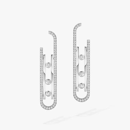 [Max Jewelry]Diamond Pendant Earrings Move 10Th