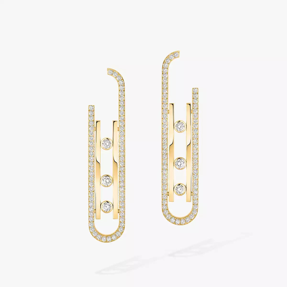 [Max Jewelry]Diamond Pendant Earrings Move 10Th