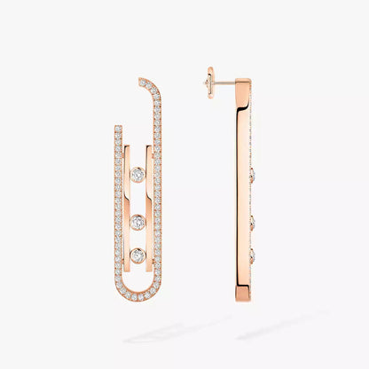 [Max Jewelry]Diamond Pendant Earrings Move 10Th