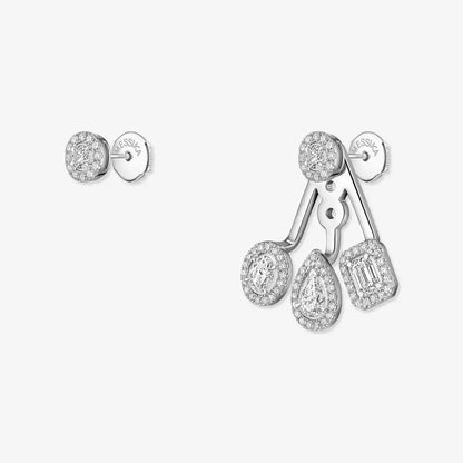 [Max Jewelry] My Twin Trio  Diamond Earrings