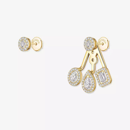 [Max Jewelry] My Twin Trio  Diamond Earrings
