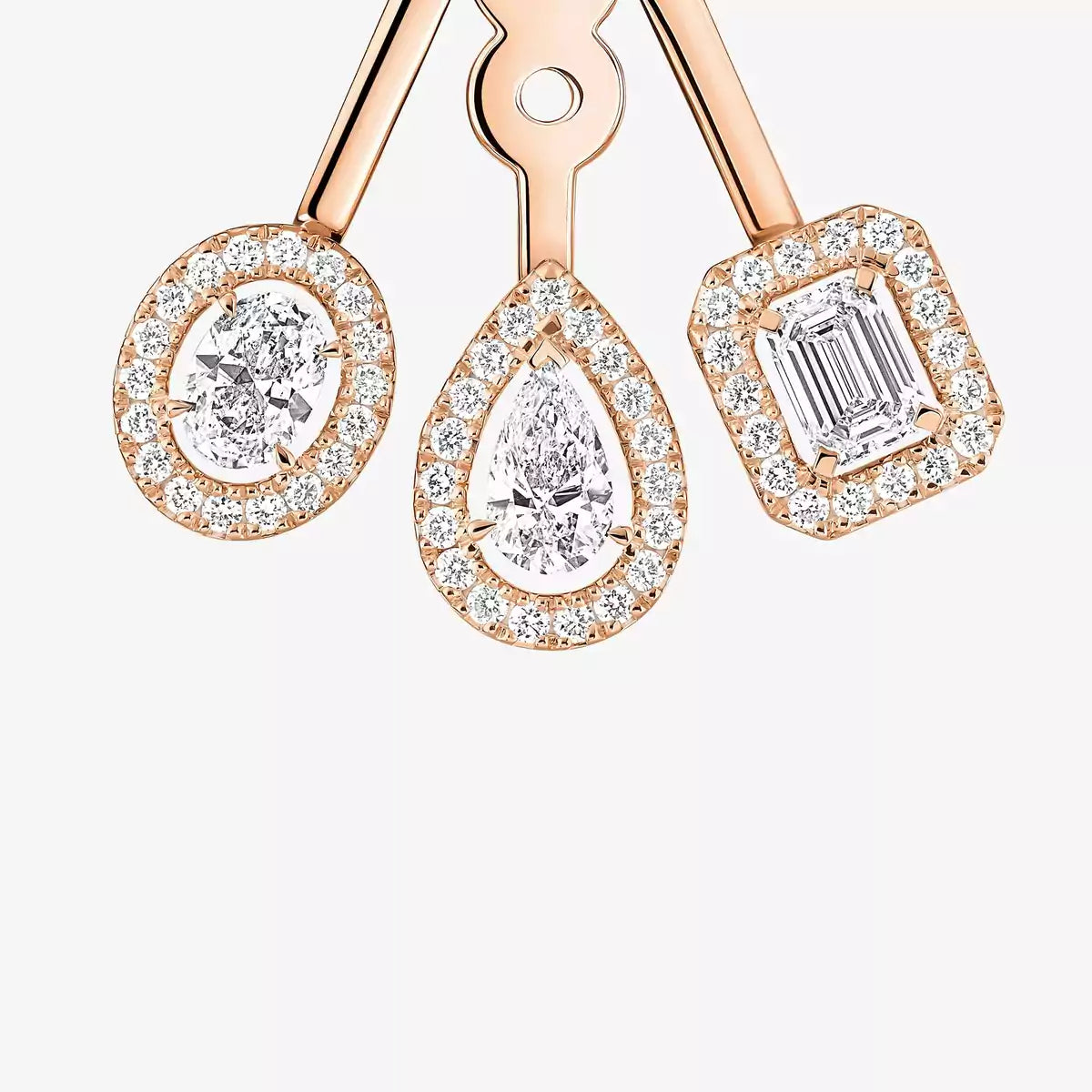 [Max Jewelry] My Twin Trio  Diamond Earrings