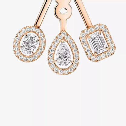 [Max Jewelry] My Twin Trio  Diamond Earrings