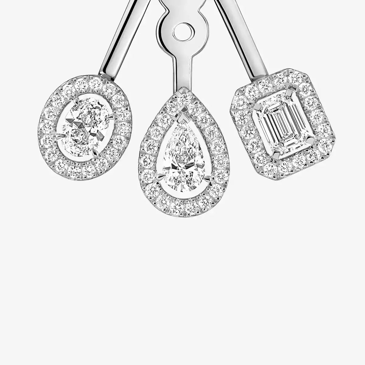 [Max Jewelry] My Twin Trio  Diamond Earrings