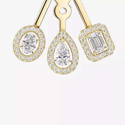 [Max Jewelry] My Twin Trio  Diamond Earrings
