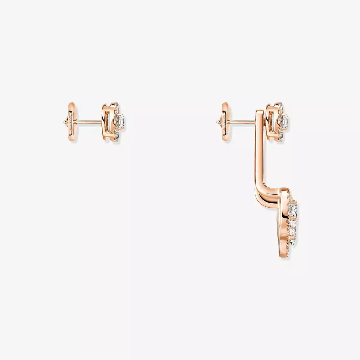 [Max Jewelry] My Twin Trio  Diamond Earrings