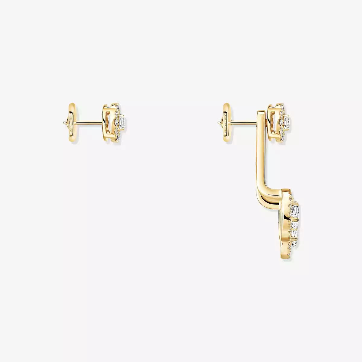 [Max Jewelry] My Twin Trio  Diamond Earrings