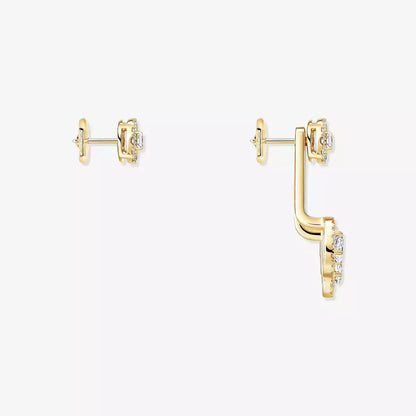 [Plus&Max] My Twin Trio  Diamond Earrings