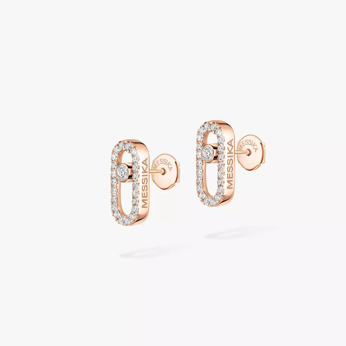 [Max Jewelry]Move Uno Diamond Earrings