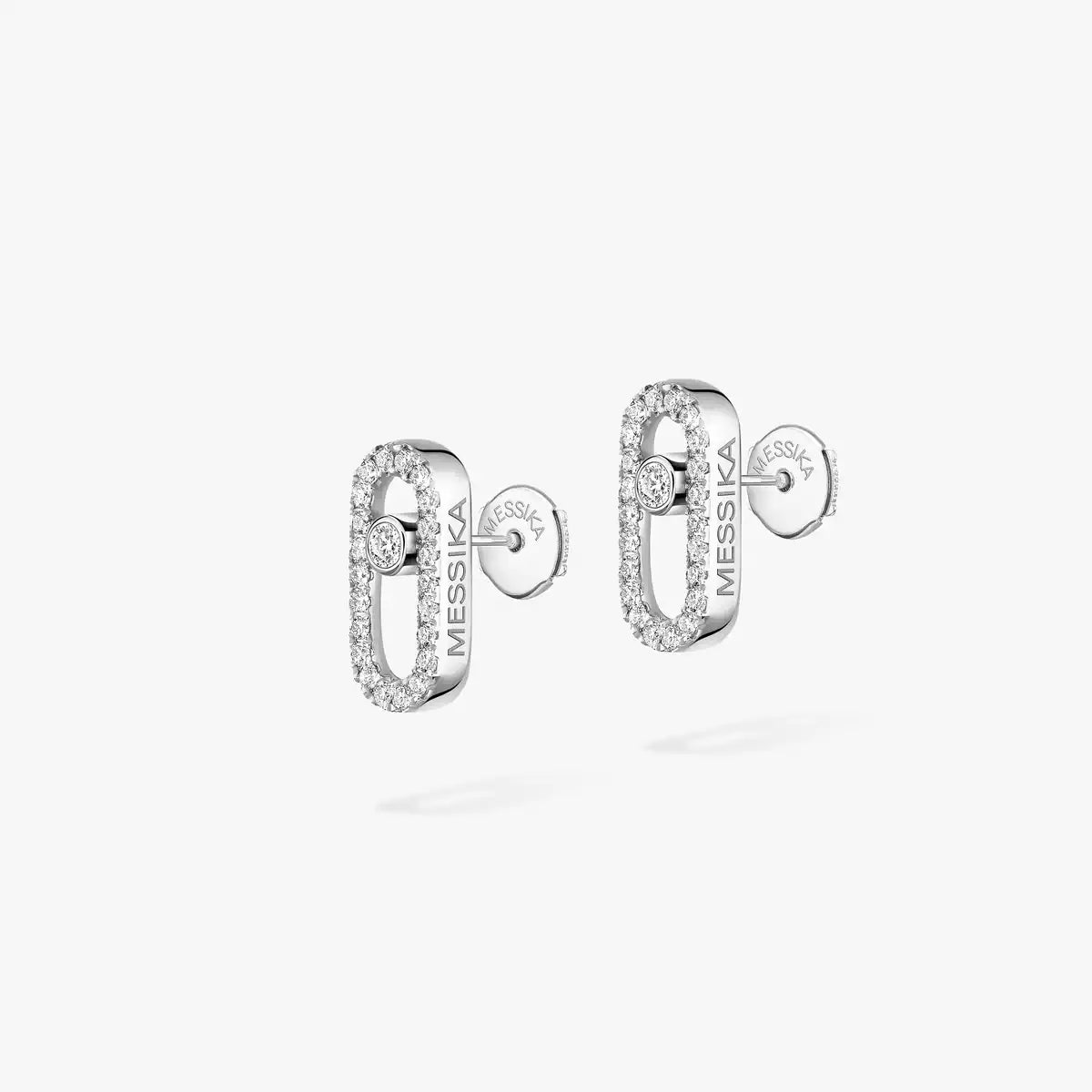 [Max Jewelry]Move Uno Diamond Earrings
