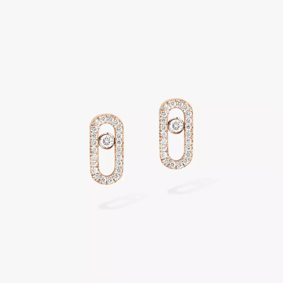 [Max Jewelry]Move Uno Diamond Earrings