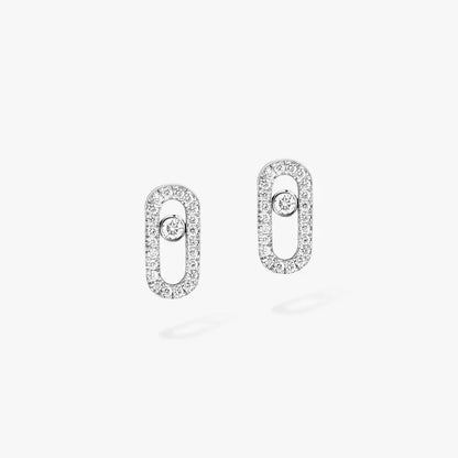 [Max Jewelry]Move Uno Diamond Earrings